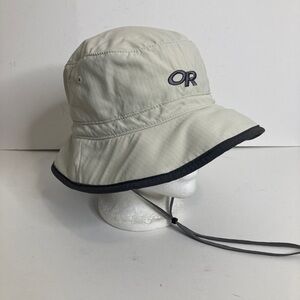 Outdoor Research Sun Bucket Hat Light Gray Unisex Mens Medium